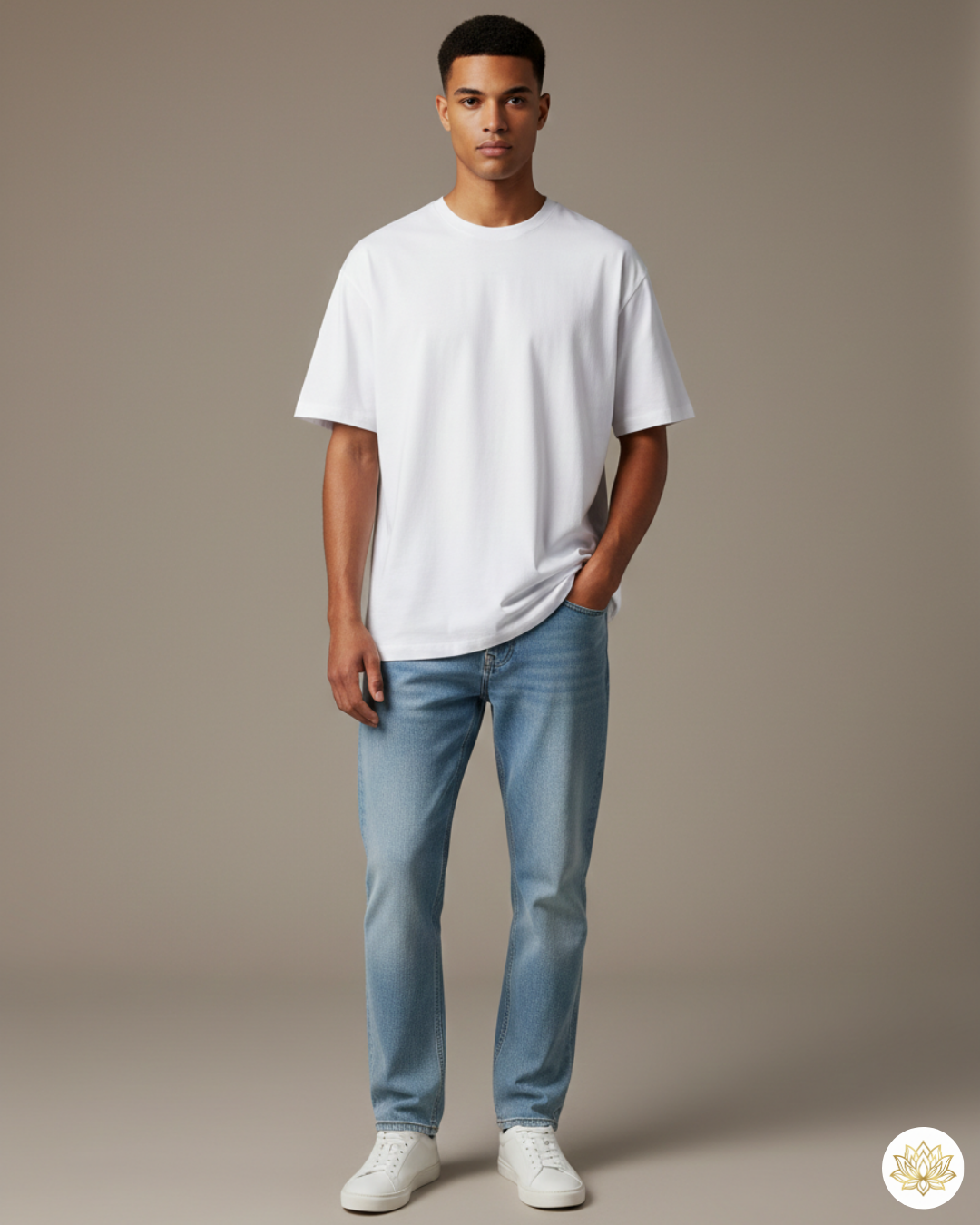 Unisex Male Classic Crew T-Shirt | UC21 | White | Plain