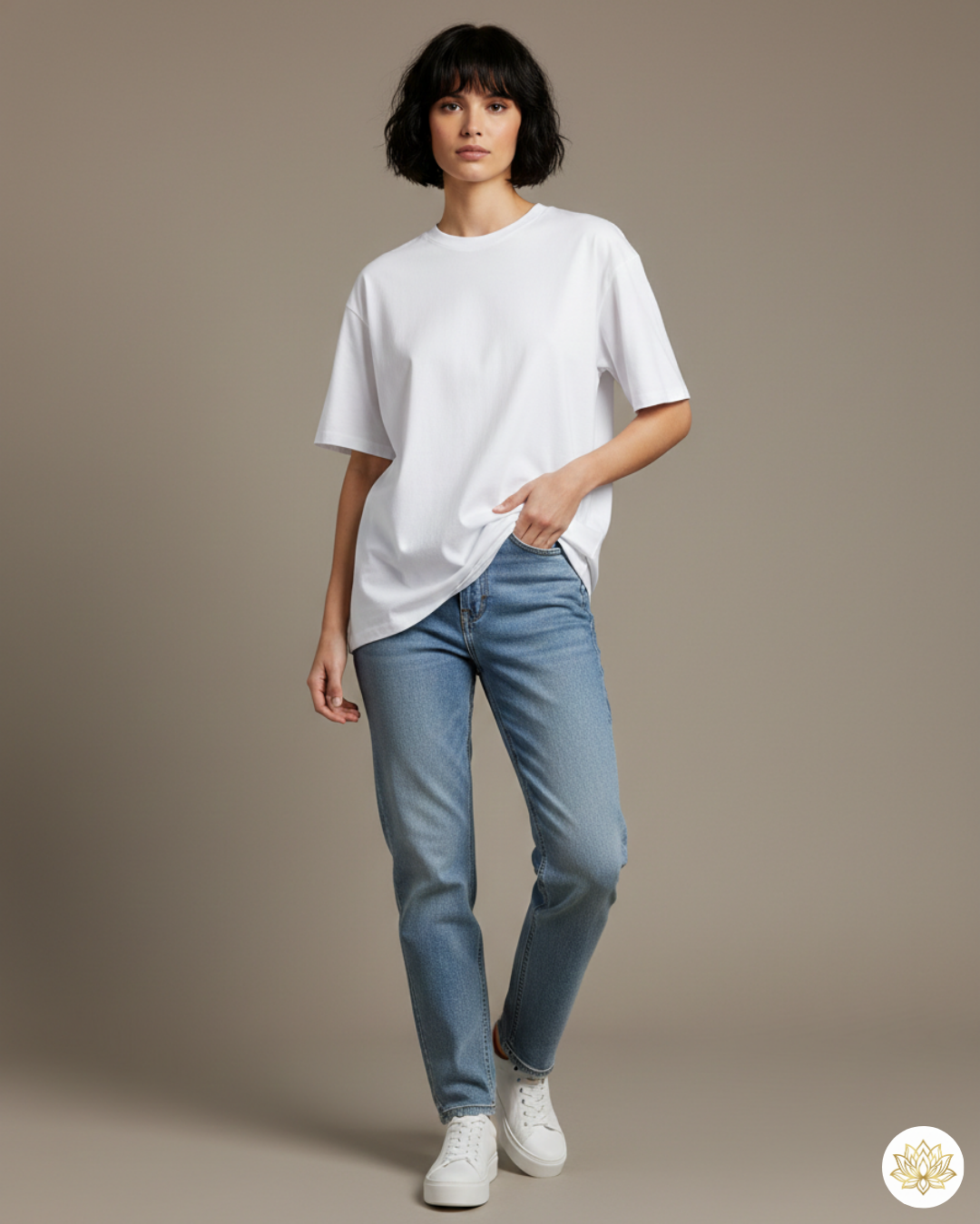 Unisex Male Classic Crew T-Shirt | UC21 | White | Plain