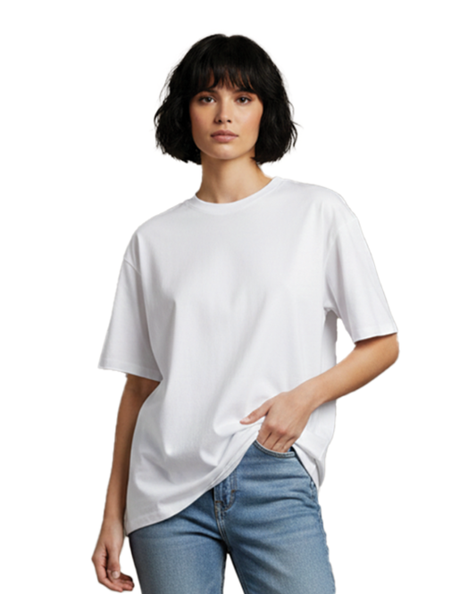 Unisex Male Classic Crew T-Shirt | UC21 | White | Plain