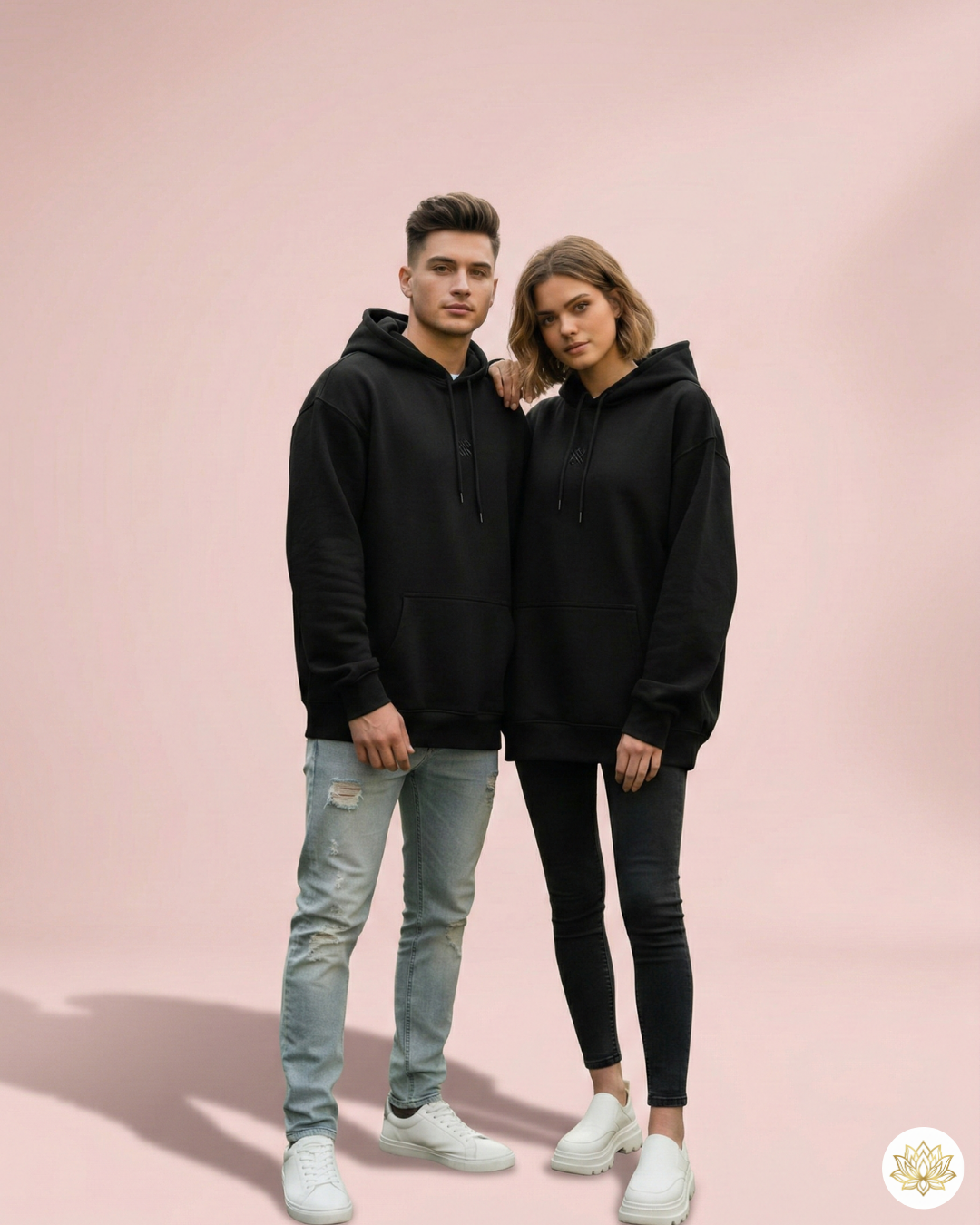 Unisex Oversized Hoodie | UH32 | Black | Plain