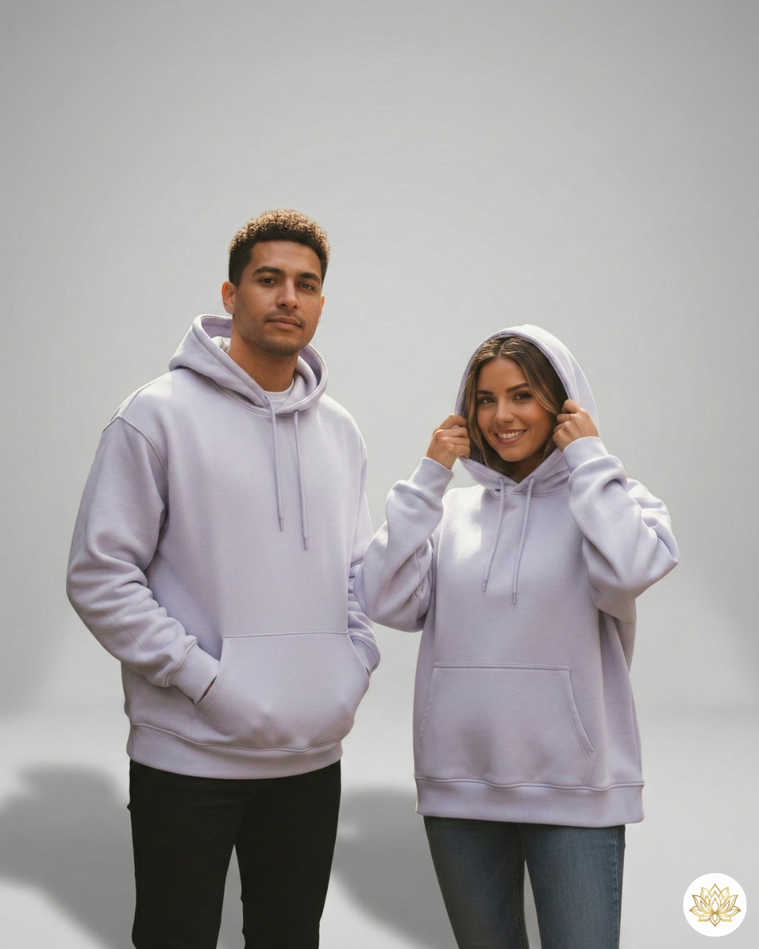 Unisex Oversized Hoodie | UH32 | Lavender | Plain