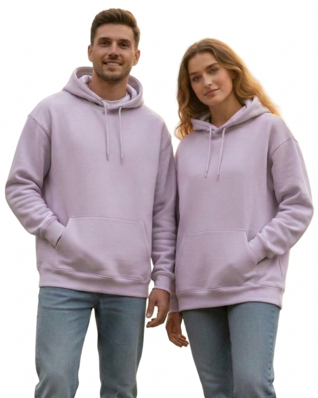 Unisex Oversized Hoodie | UH32 | Light Baby Pink | Plain