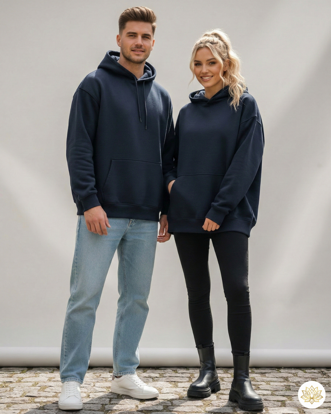Unisex Oversized Hoodie | UH32 | Navy Blue | Plain