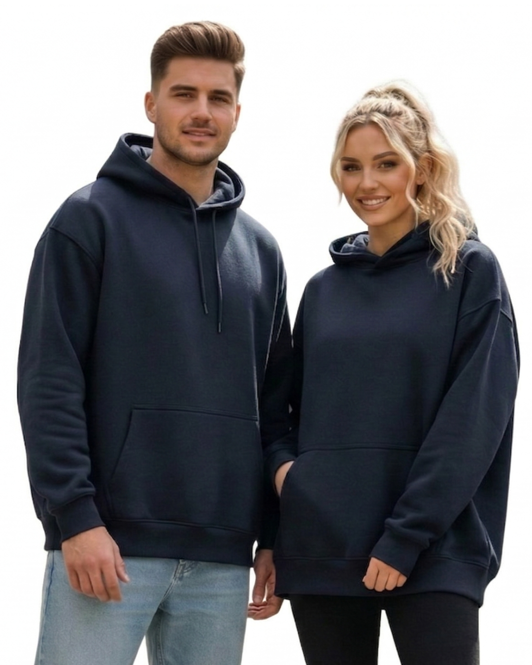 Unisex Oversized Hoodie | UH32 | Navy Blue | Plain