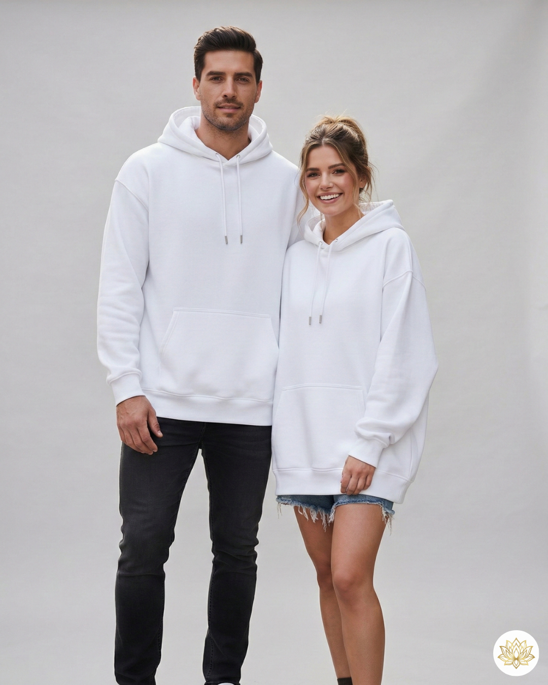 Unisex Oversized Hoodie | UH32 | White | Plain