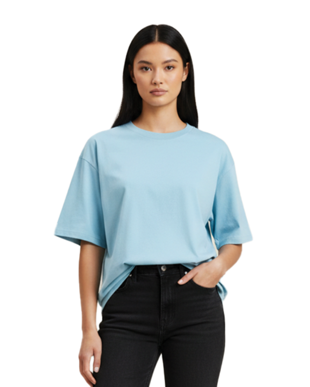 Unisex Oversized Classic T-Shirt | Baby Blue | Plain