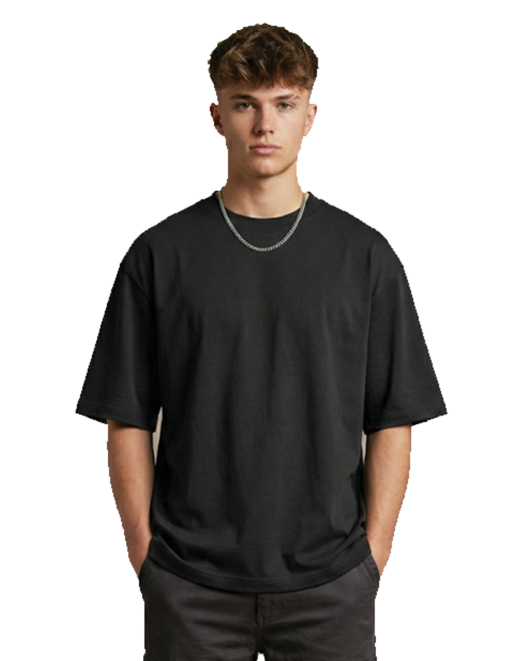 Unisex Oversized Classic T-Shirt | Black | Plain