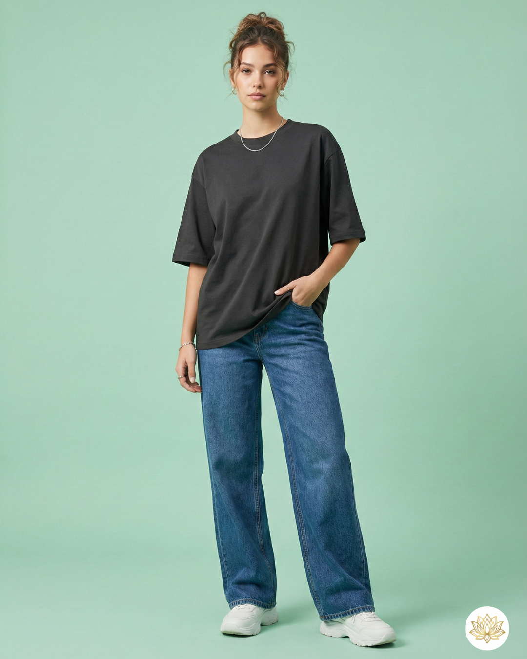 Unisex Oversized Classic T-Shirt | Black | Plain