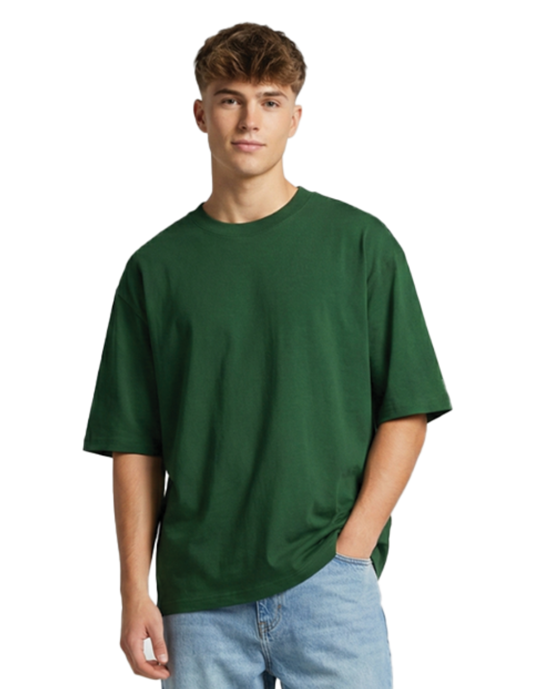 Unisex Oversized Classic T-Shirt | Bottle Green | Plain