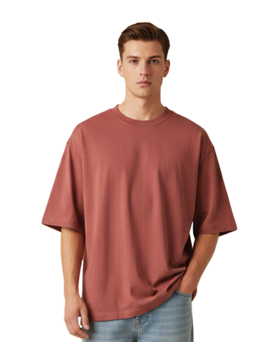 Unisex Oversized Classic T-Shirt | Coral | Plain