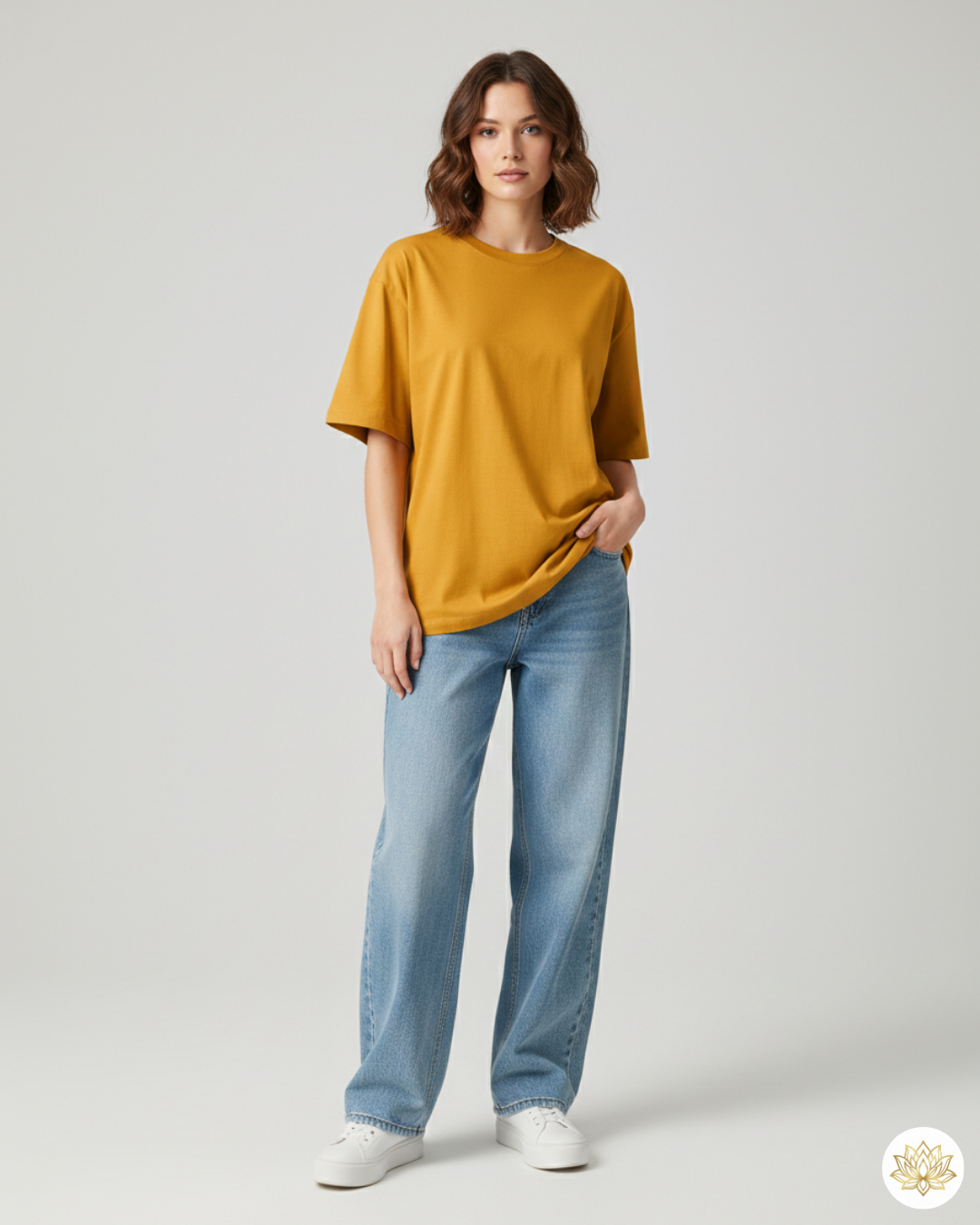 Unisex Oversized Classic T-Shirt | Golden Yellow | Plain