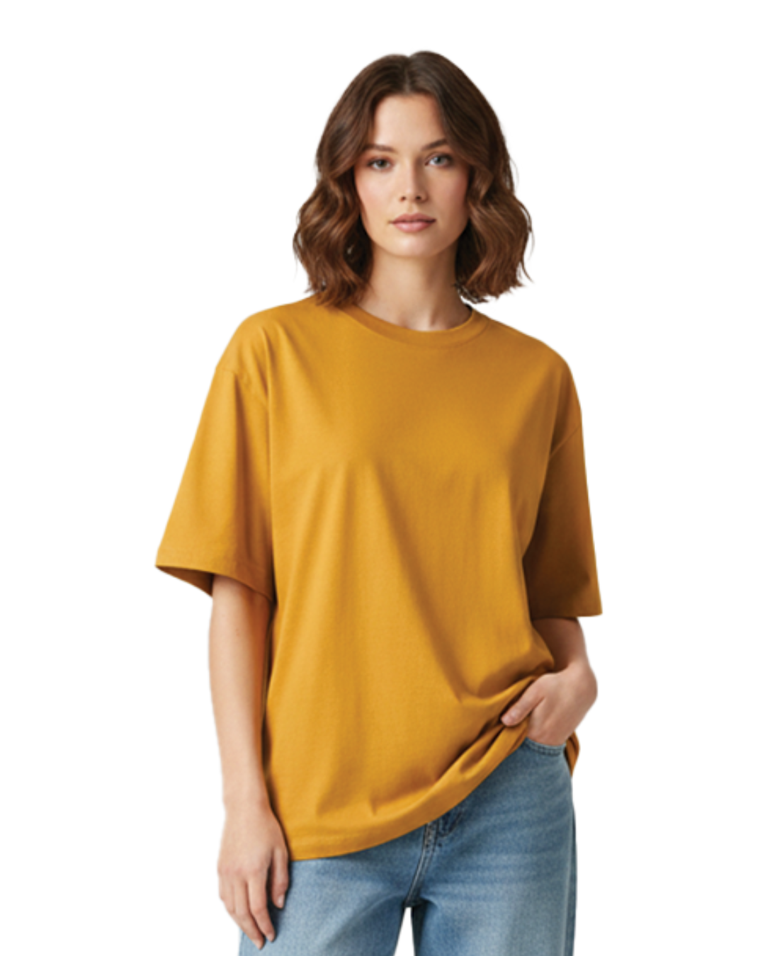 Unisex Oversized Classic T-Shirt | Golden Yellow | Plain