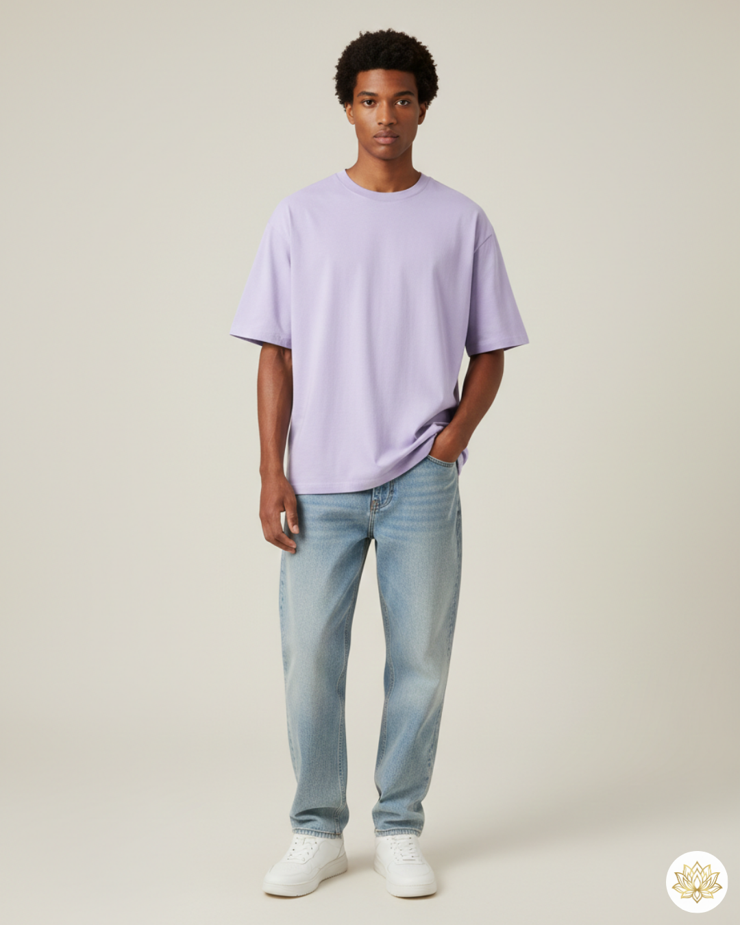 Unisex Oversized Classic T-Shirt | Lavender | Plain