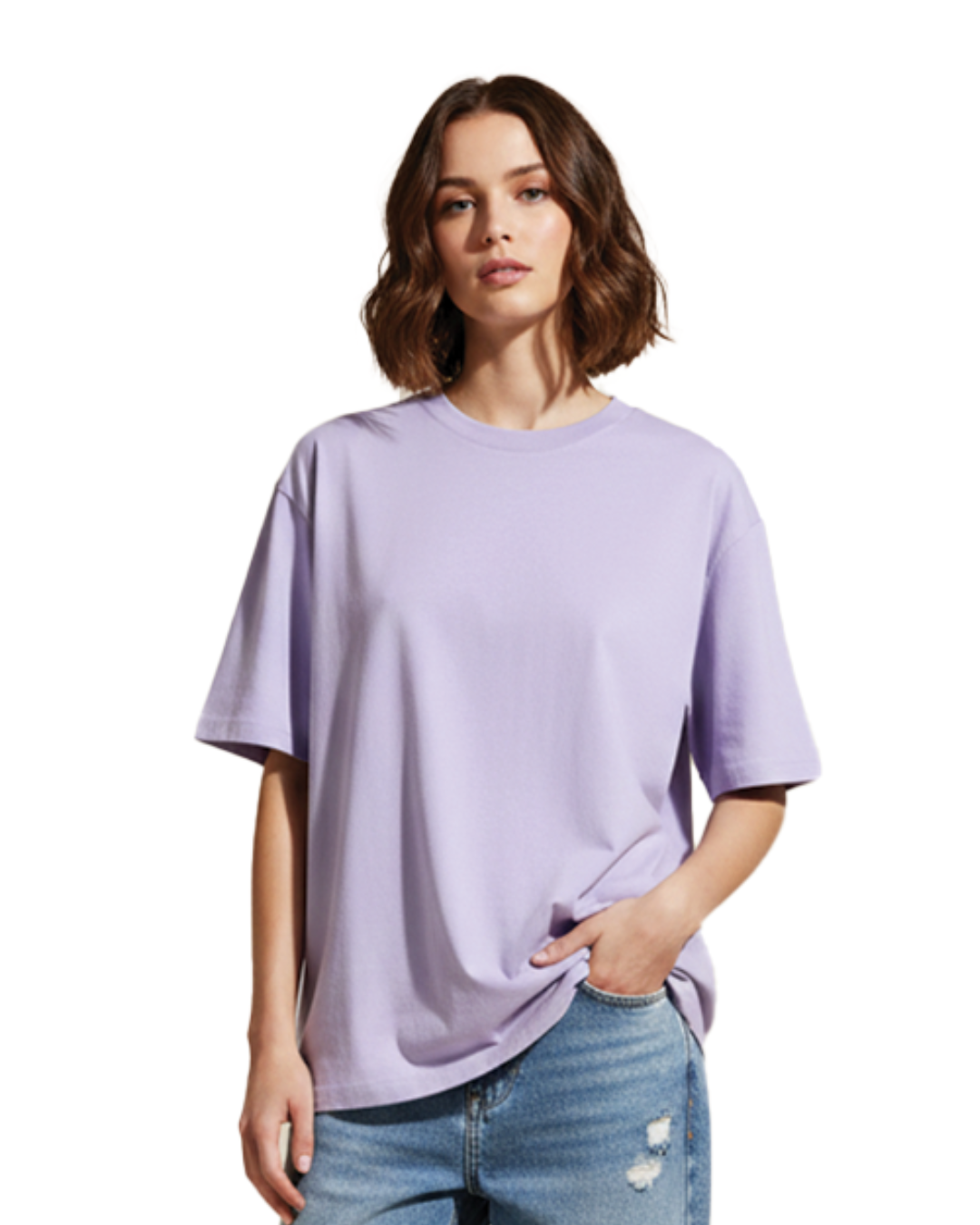 Unisex Oversized Classic T-Shirt | Lavender | Plain