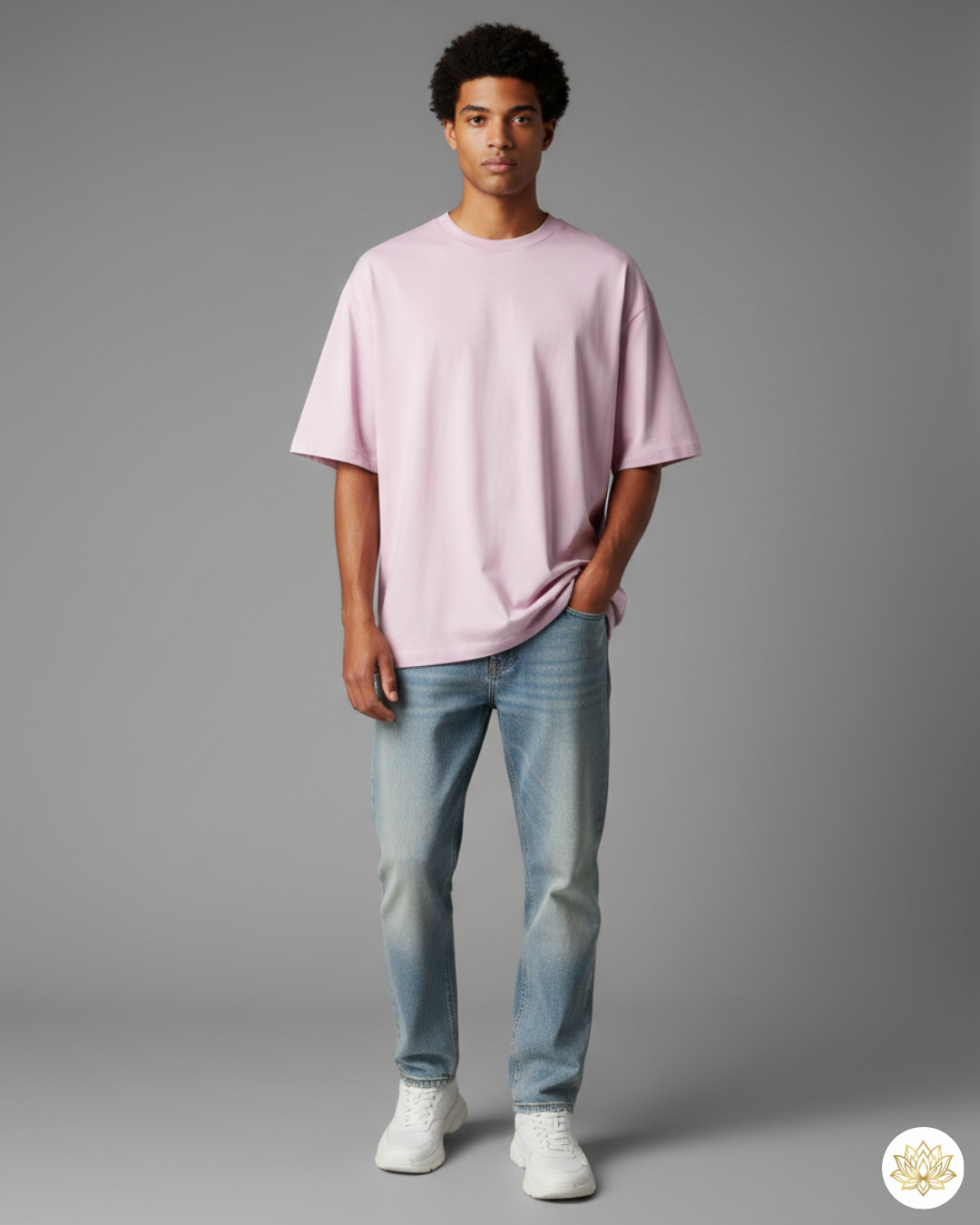 Unisex Oversized Classic T-Shirt | Light Baby Pink | Plain