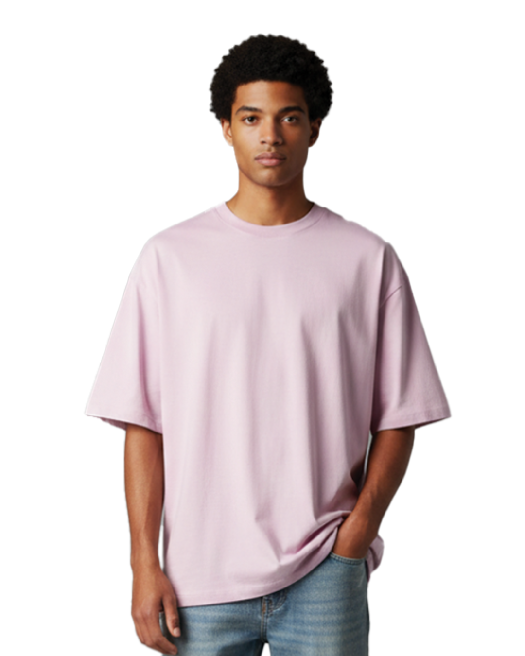 Unisex Oversized Classic T-Shirt | Light Baby Pink | Plain