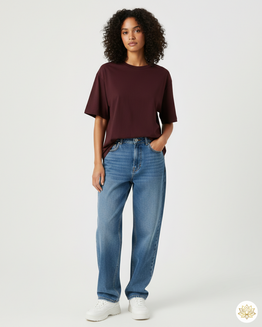 Unisex Oversized Classic T-Shirt | Maroon | Plain