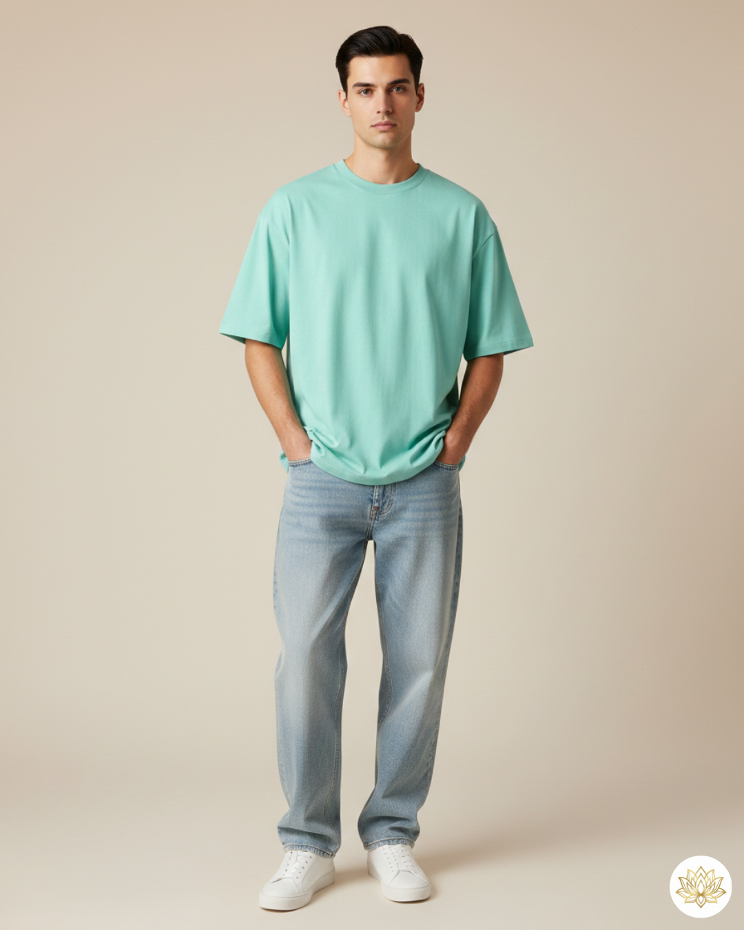 Unisex Oversized Classic T-Shirt | Mint | Plain