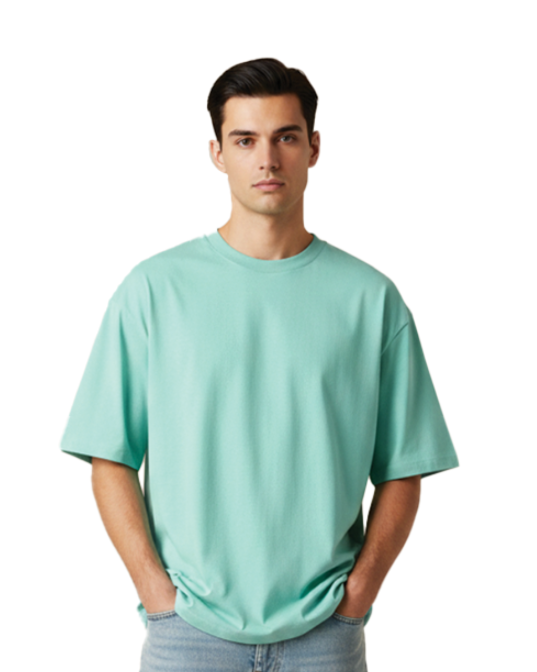 Unisex Oversized Classic T-Shirt | Mint | Plain