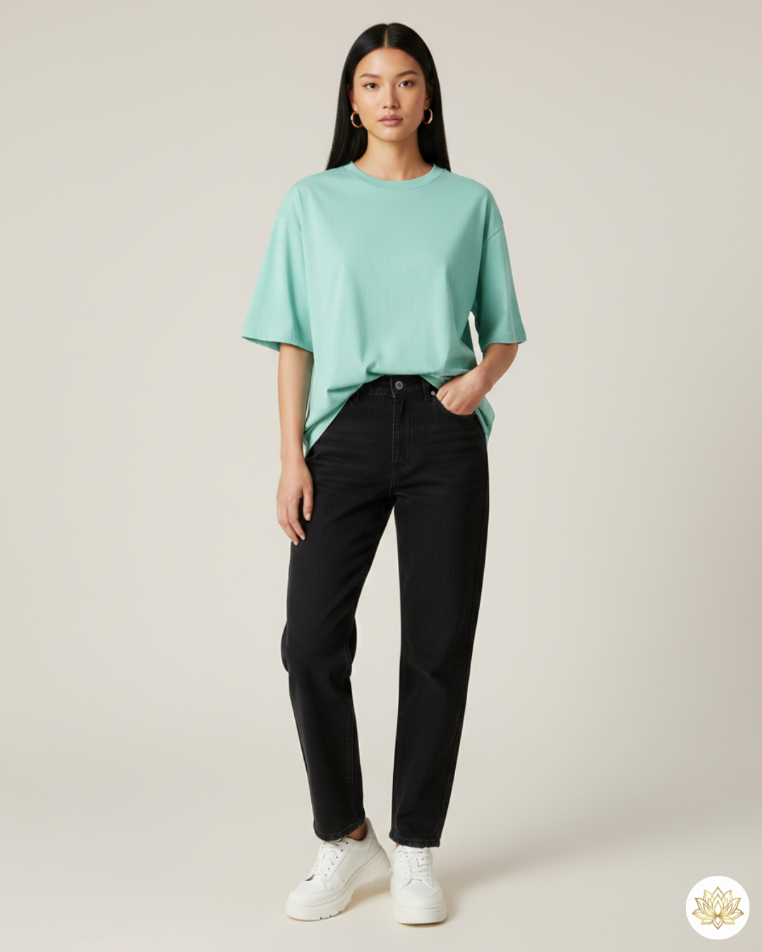 Unisex Oversized Classic T-Shirt | Mint | Plain