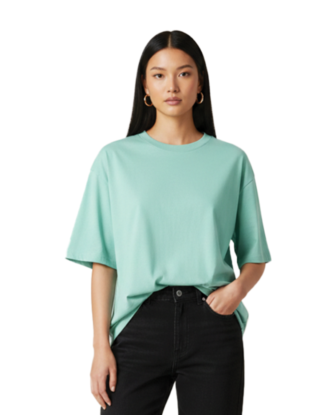 Unisex Oversized Classic T-Shirt | Mint | Plain
