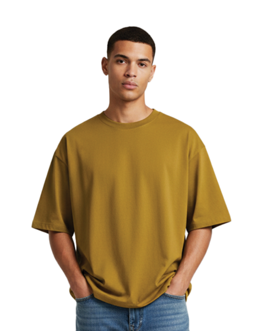 Unisex Oversized Classic T-Shirt | Mustard Yellow | Plain