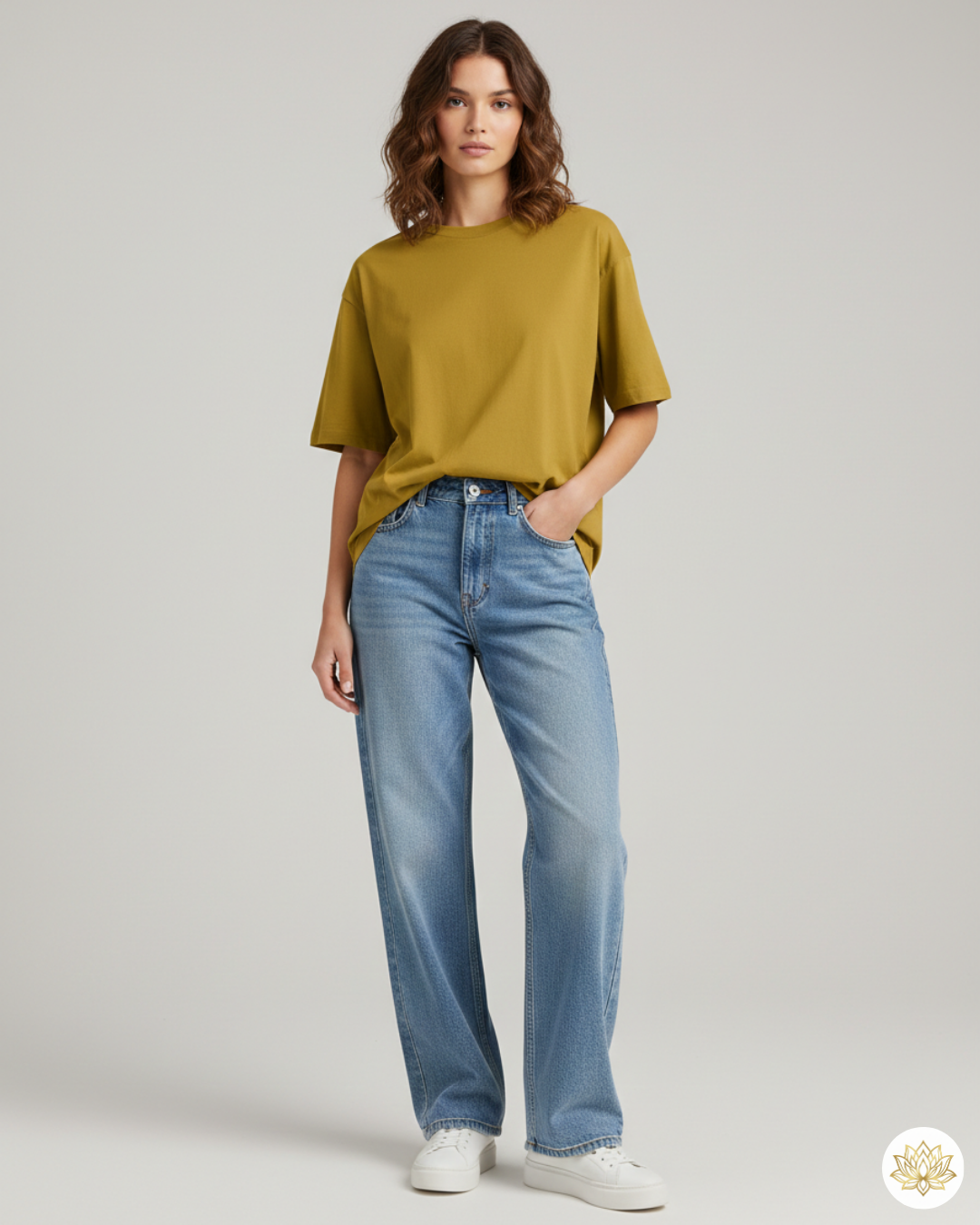 Unisex Oversized Classic T-Shirt | Mustard Yellow | Plain