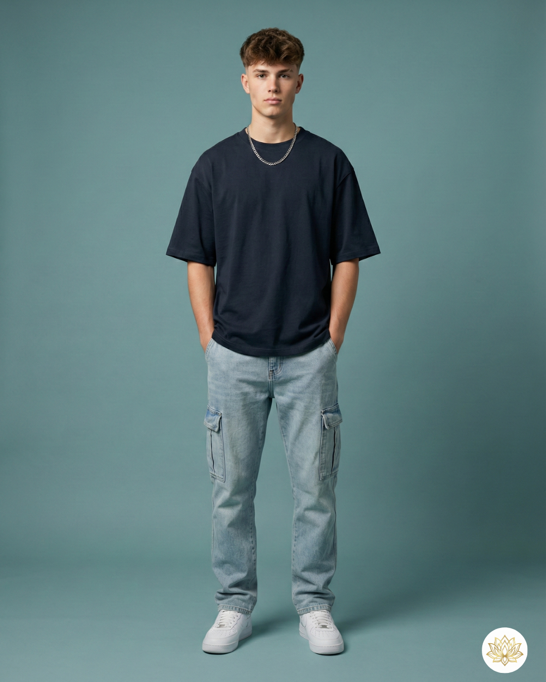 Unisex Oversized Classic T-Shirt | Navy Blue | Plain