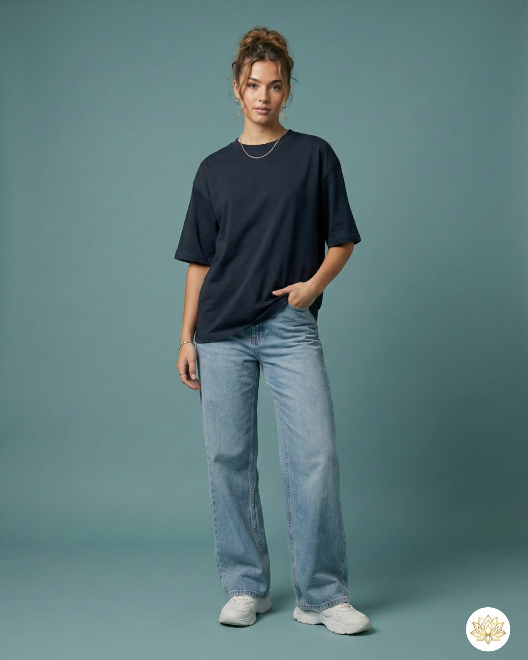 Unisex Oversized Classic T-Shirt | Navy Blue | Plain