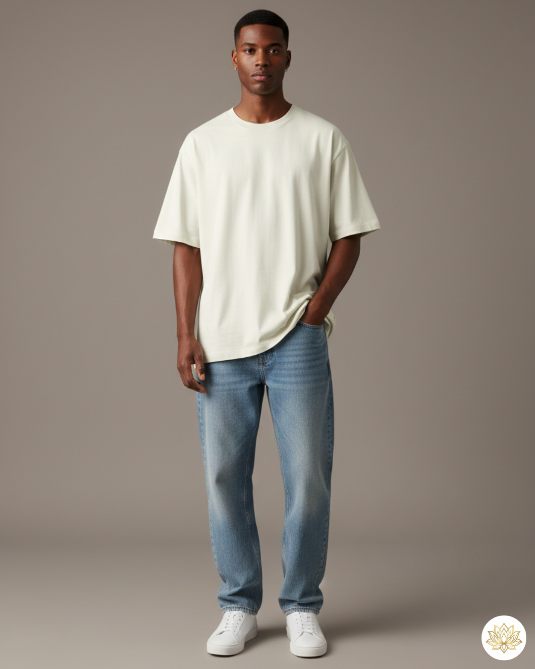 Unisex Oversized Classic T-Shirt | Off White | Plain