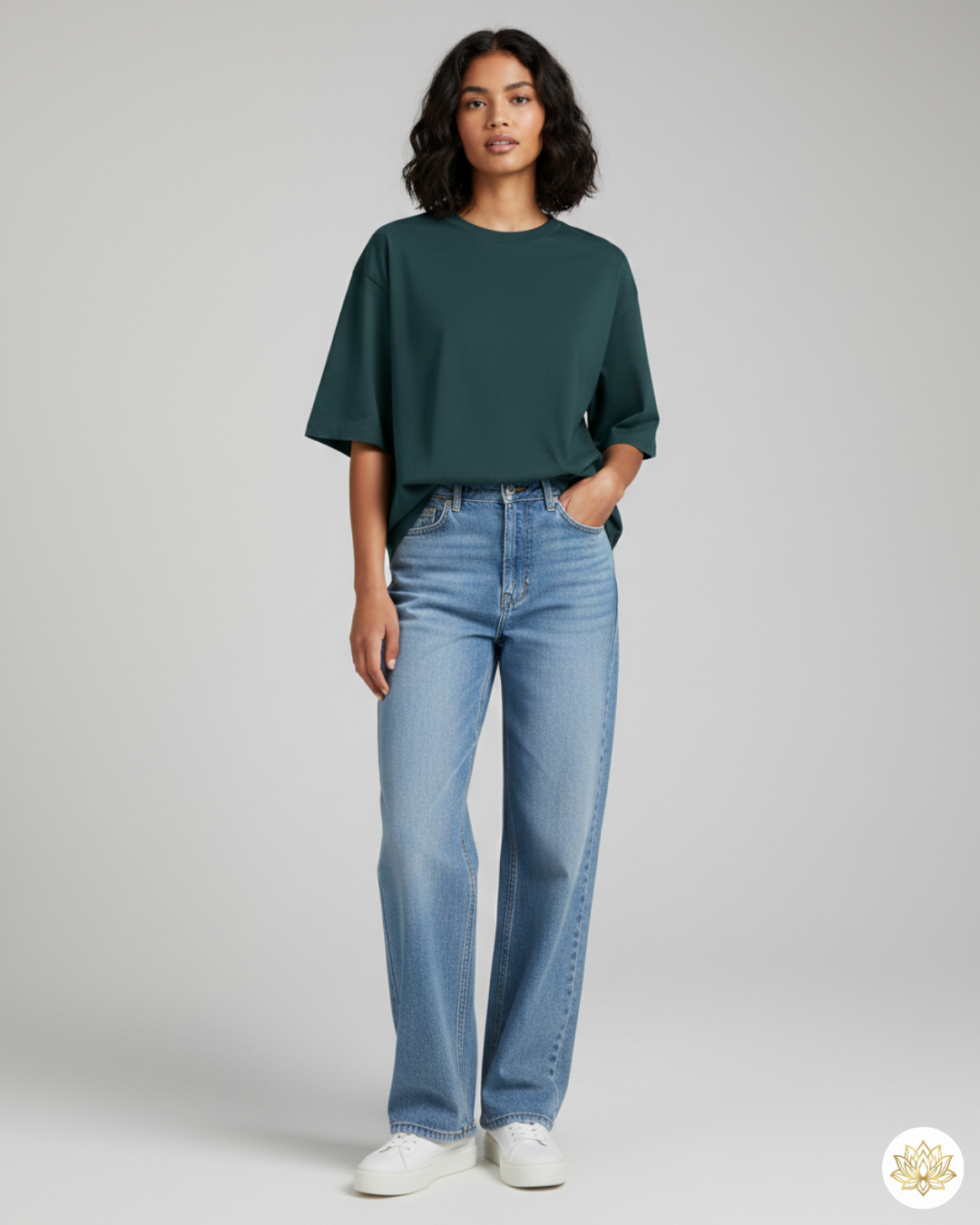 Unisex Oversized Classic T-Shirt | Petrol Blue | Plain