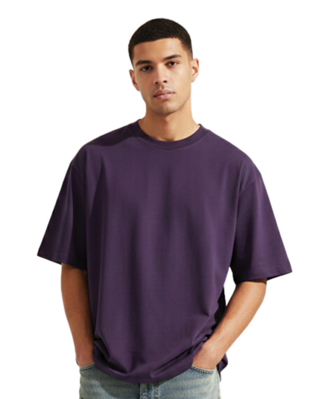 Unisex Oversized Classic T-Shirt | Purple | Plain