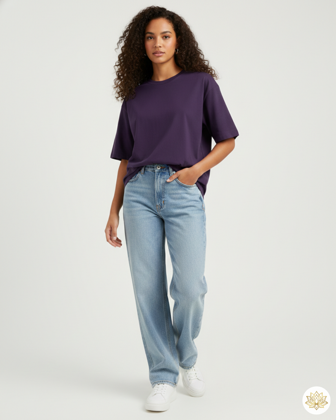 Unisex Oversized Classic T-Shirt | Purple | Plain
