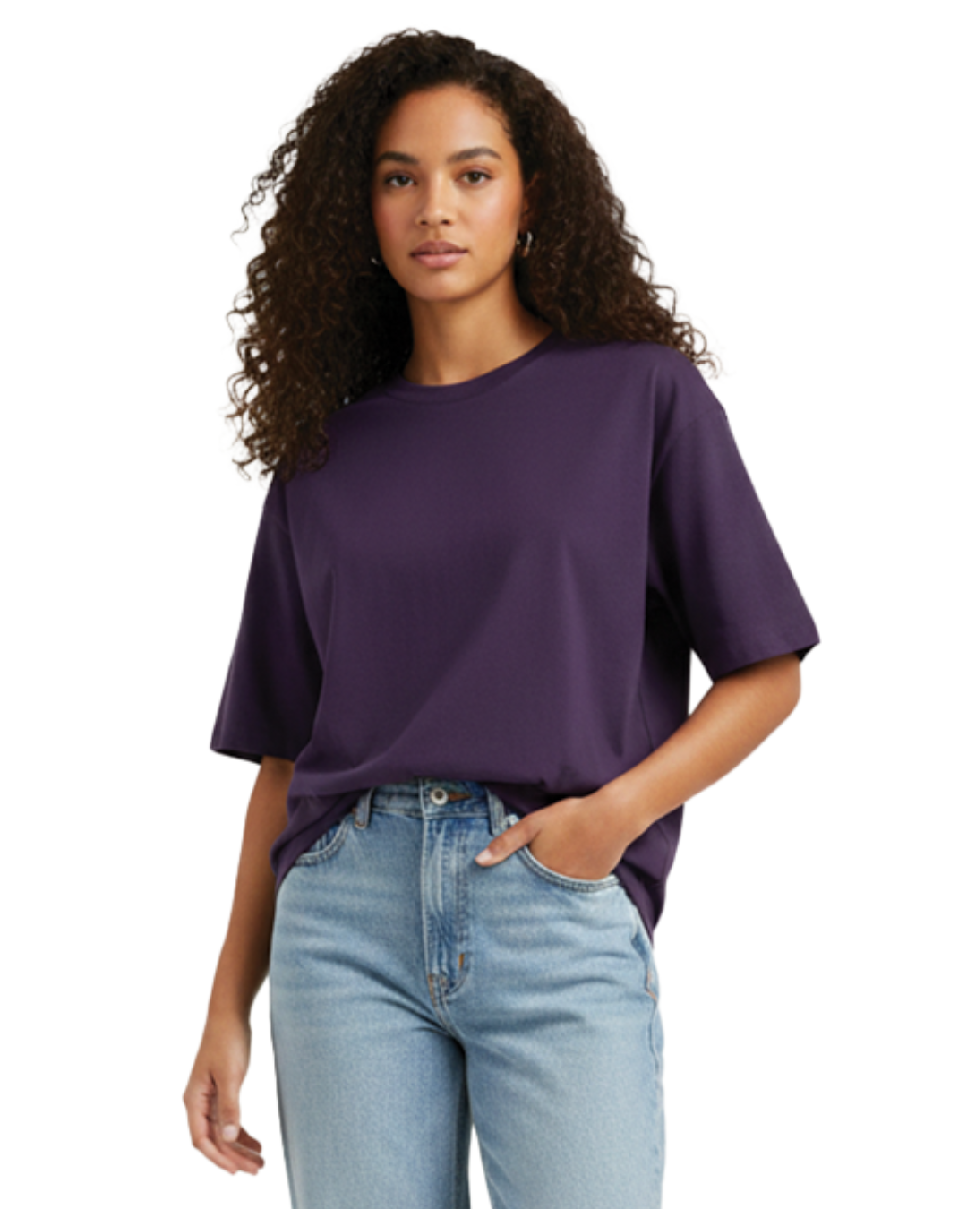 Unisex Oversized Classic T-Shirt | Purple | Plain