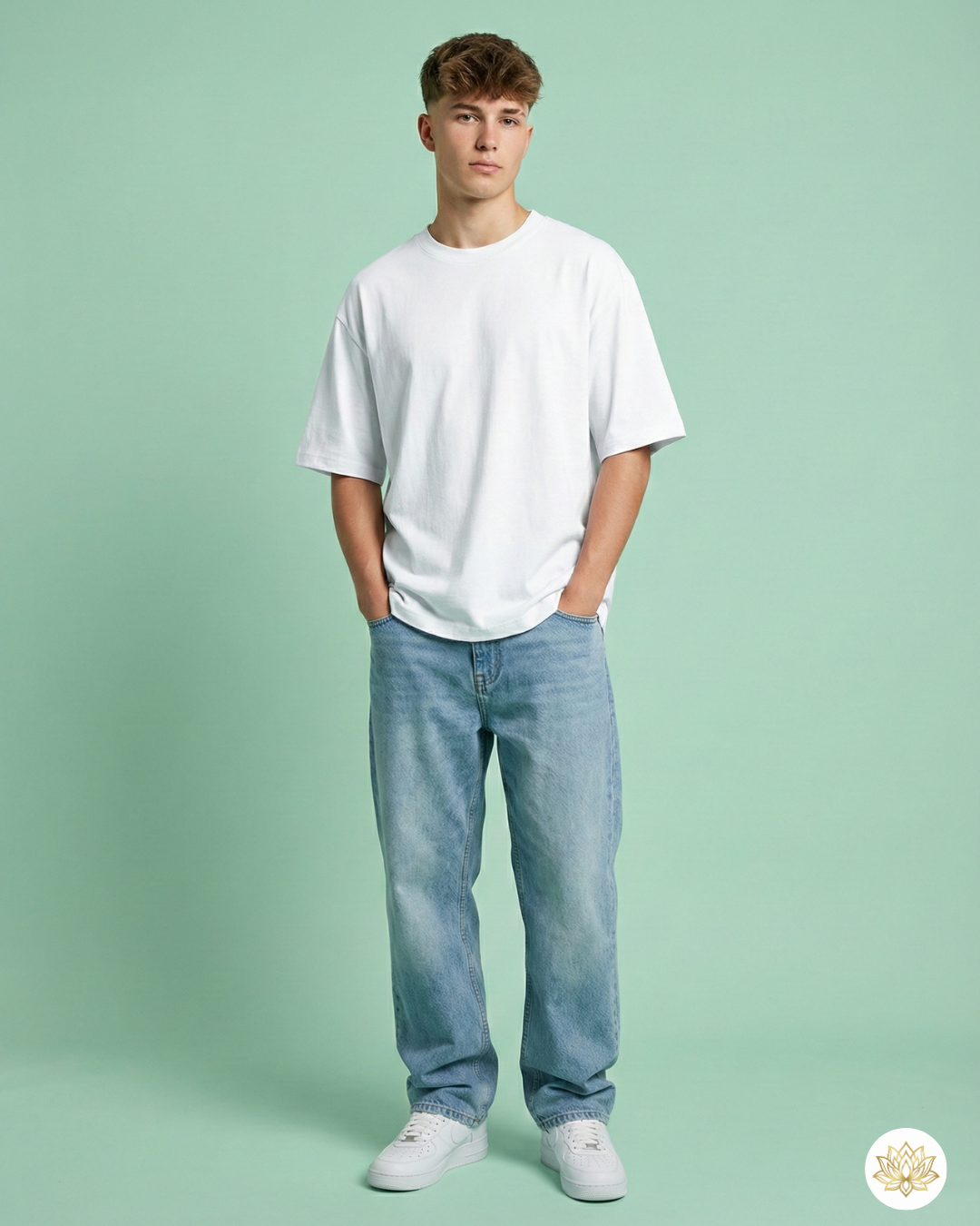 Unisex Oversized Classic T-Shirt | White | Plain