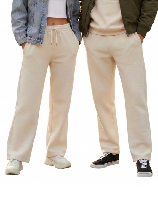 Unisex Sweatpants | US52 | Off White | Plain