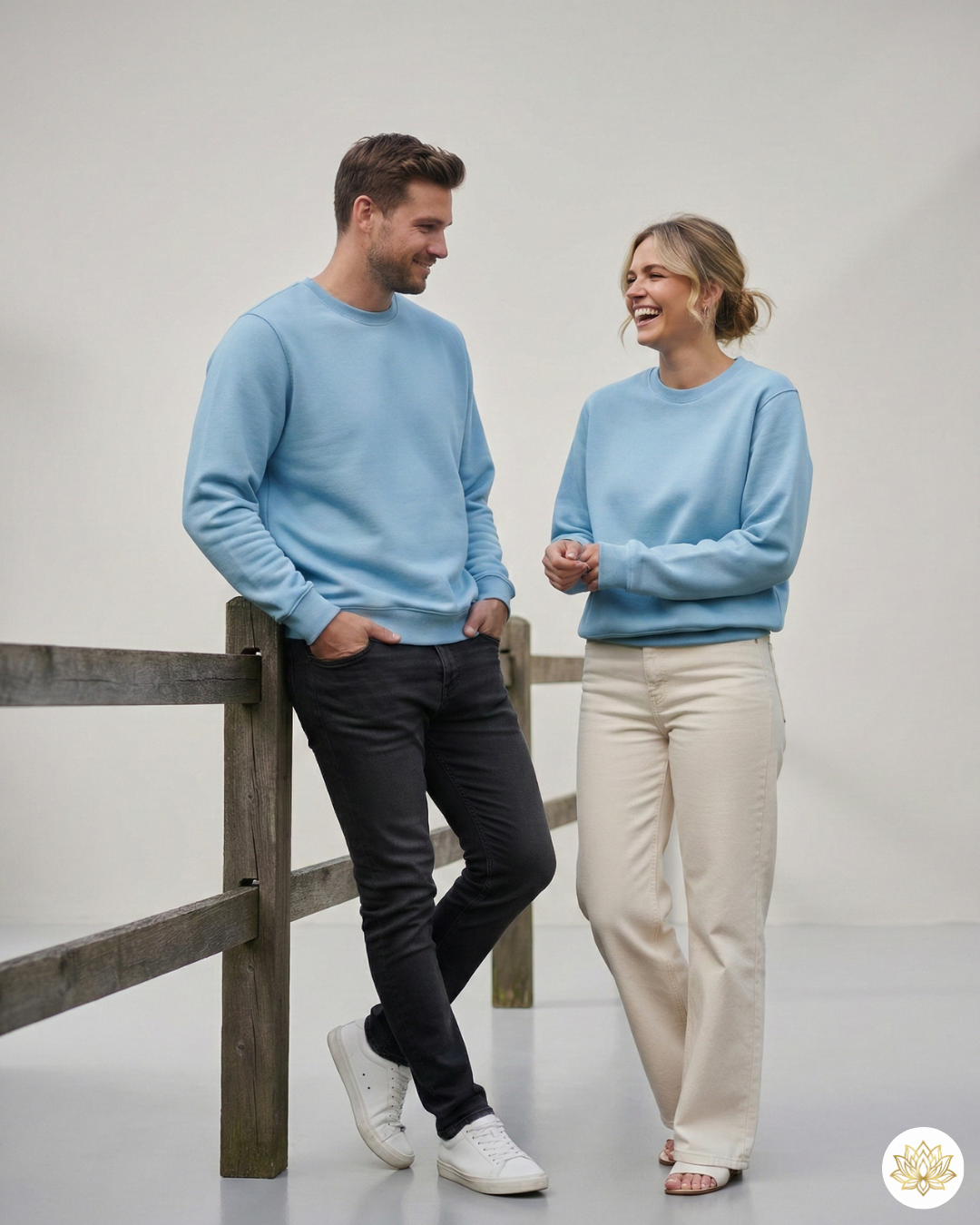 Unisex Sweatshirt | UH26 | Baby Blue | Plain