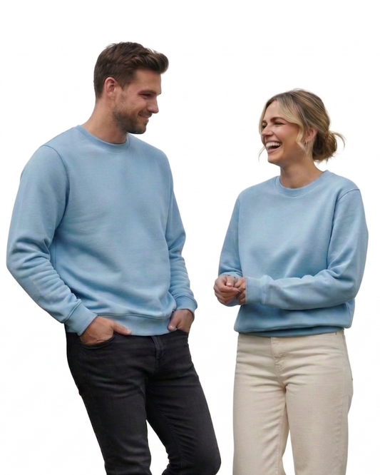 Unisex Sweatshirt | UH26 | Baby Blue | Plain