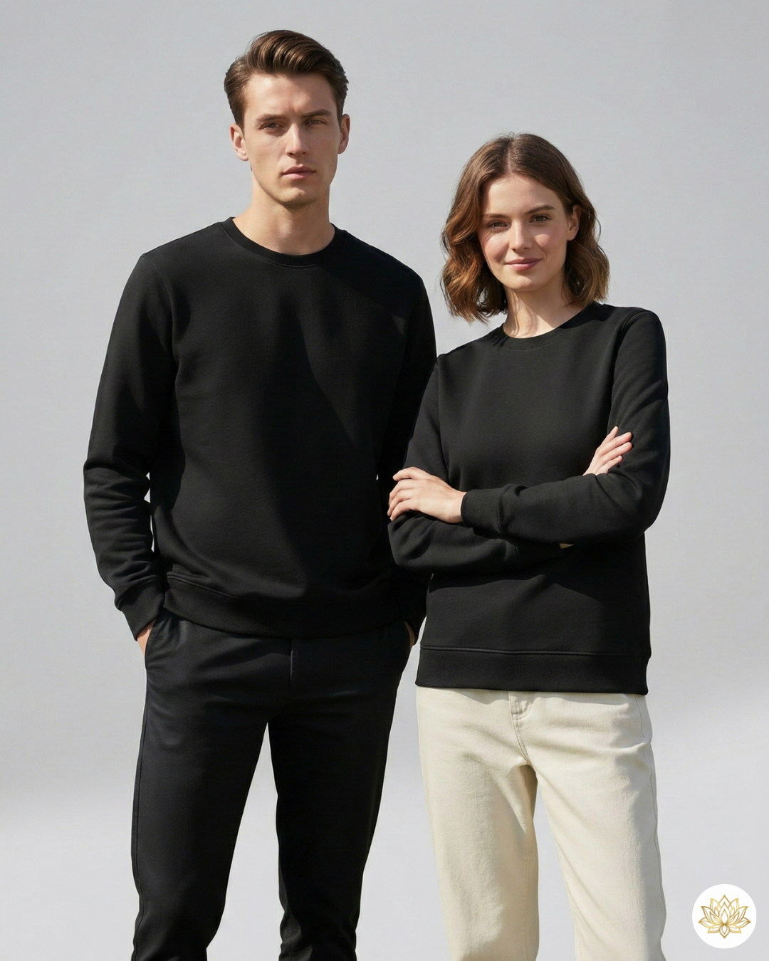 Unisex Sweatshirt | UH26 | Black | Plain