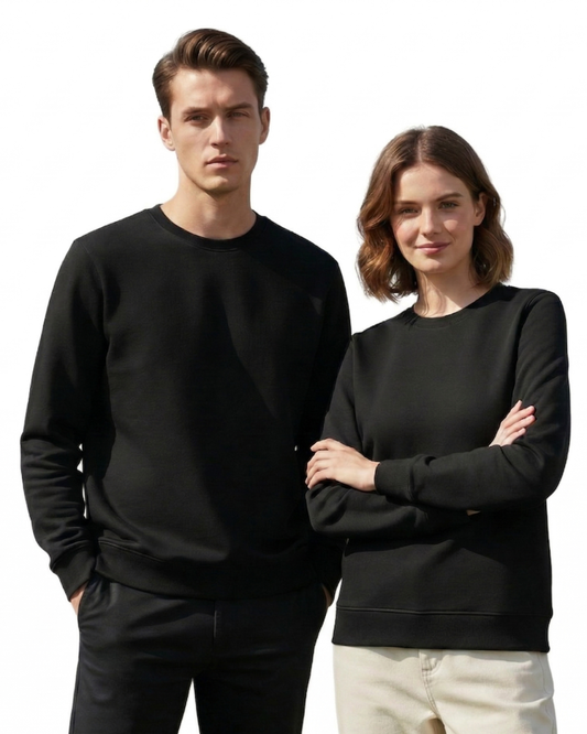 Unisex Sweatshirt | UH26 | Black | Plain
