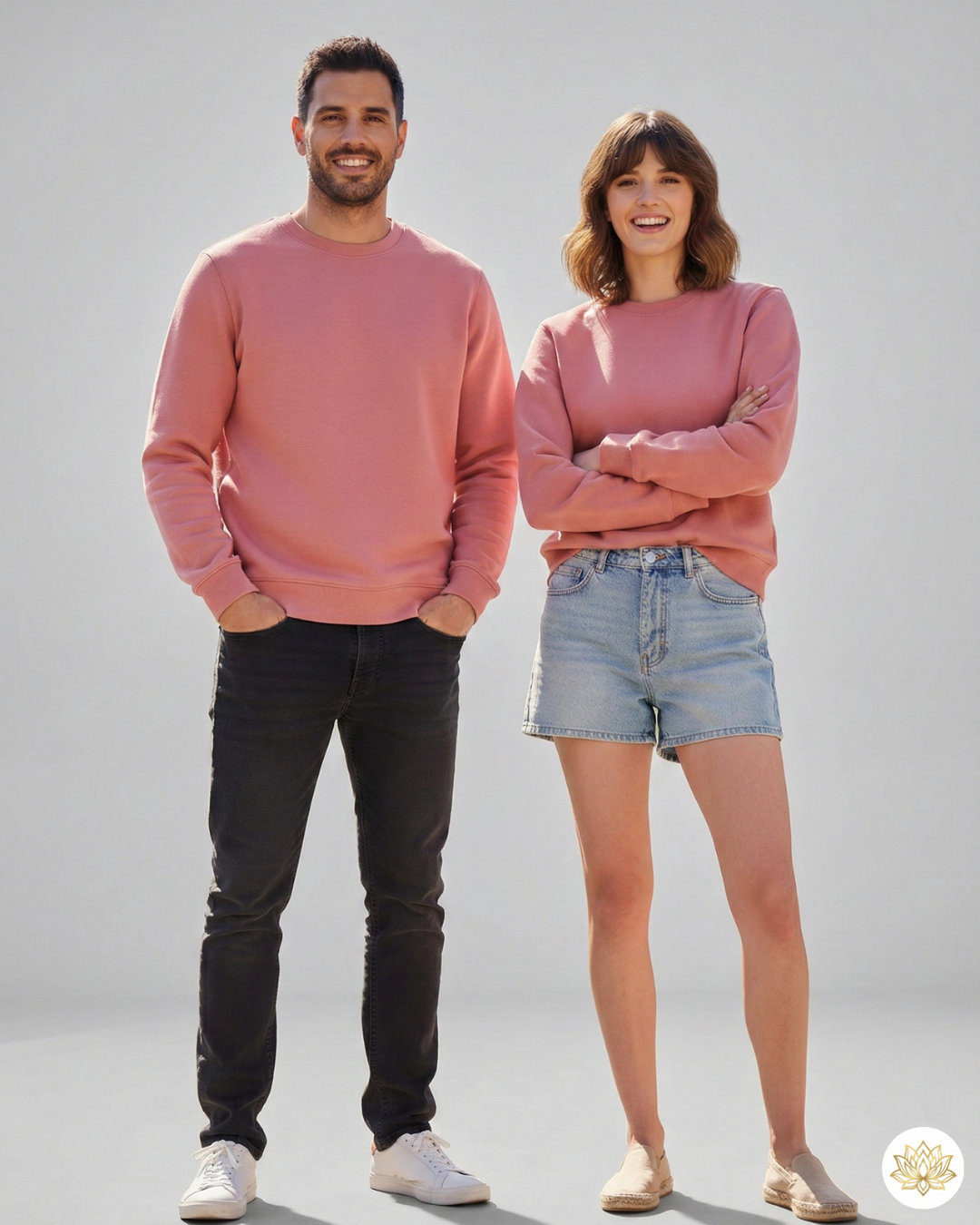 Unisex Sweatshirt | UH26 | Coral | Plain