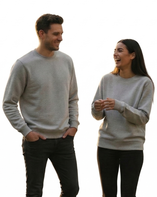 Unisex Sweatshirt | UH26 | Grey Melange | Plain