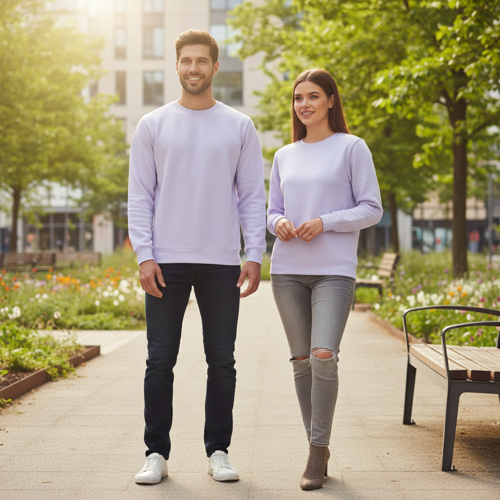 Unisex Sweatshirt | UH26 | Lavender | Plain