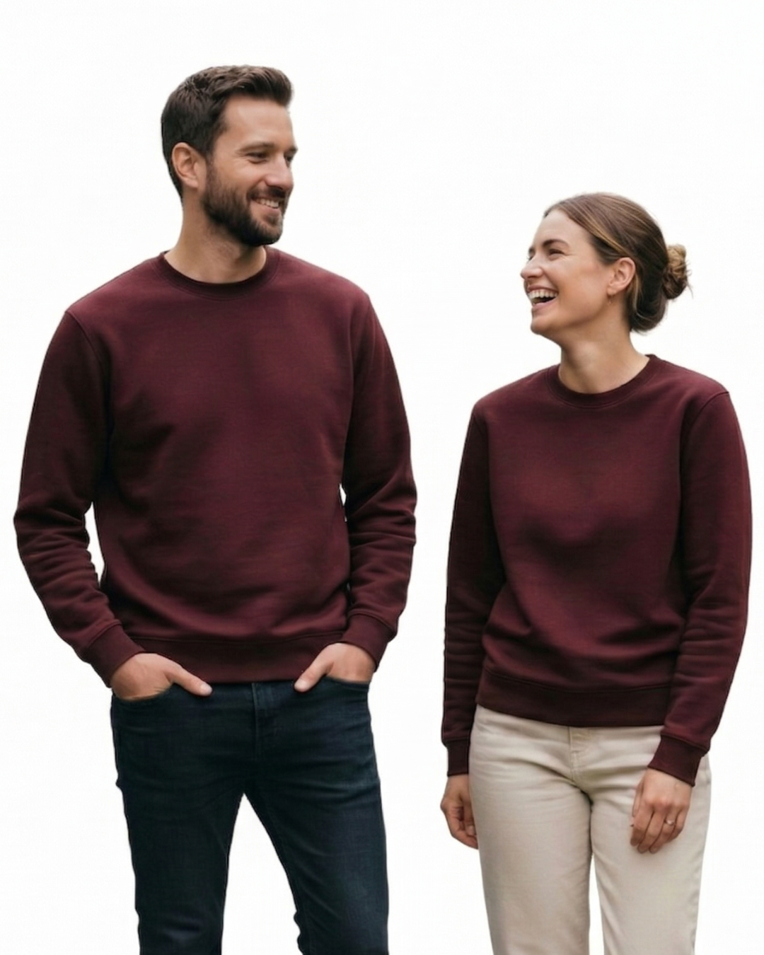 Unisex Sweatshirt | UH26 | Maroon | Plain