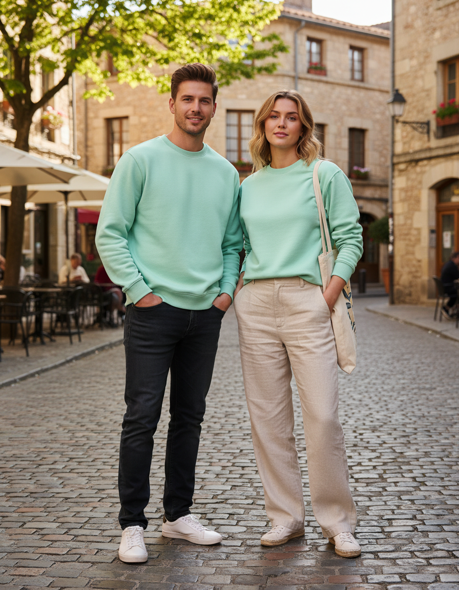 Unisex Sweatshirt | UH26 | Mint | Plain