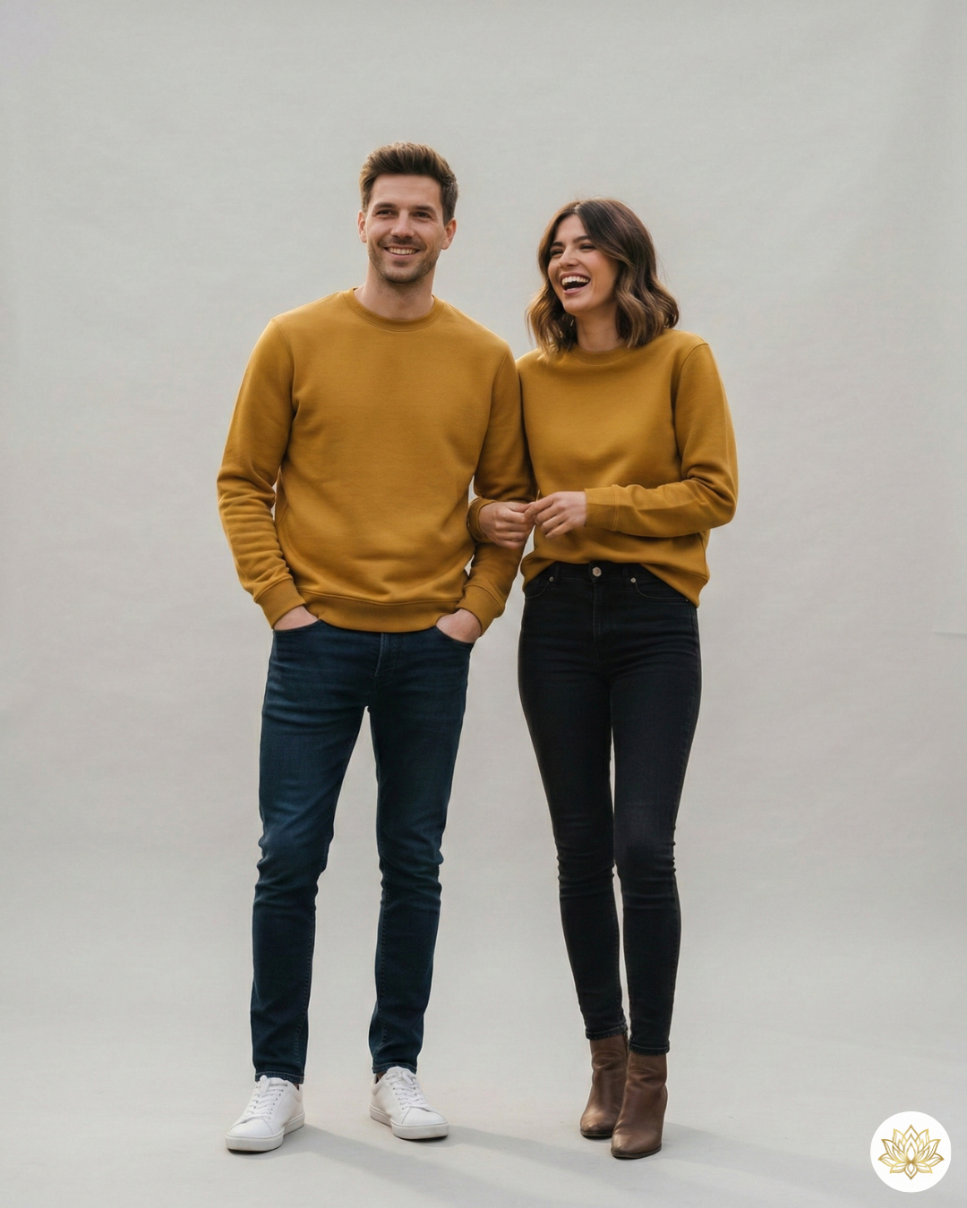 Unisex Sweatshirt | UH26 | Mustard Yellow | Plain