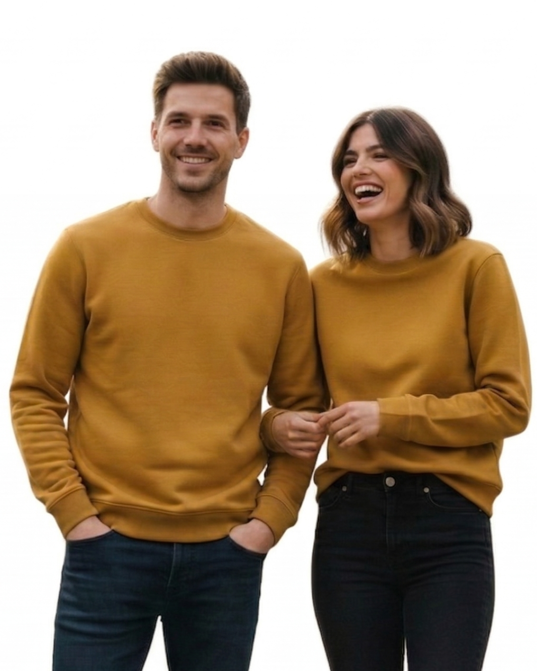 Unisex Sweatshirt | UH26 | Mustard Yellow | Plain