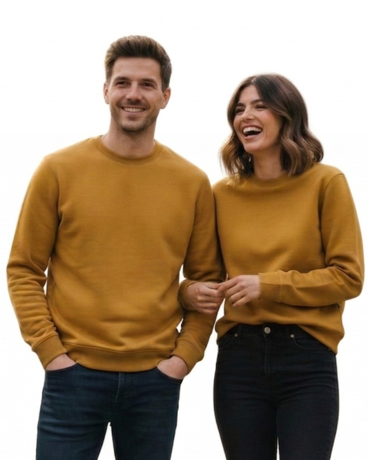 Unisex Sweatshirt | UH26 | Mustard Yellow | Plain