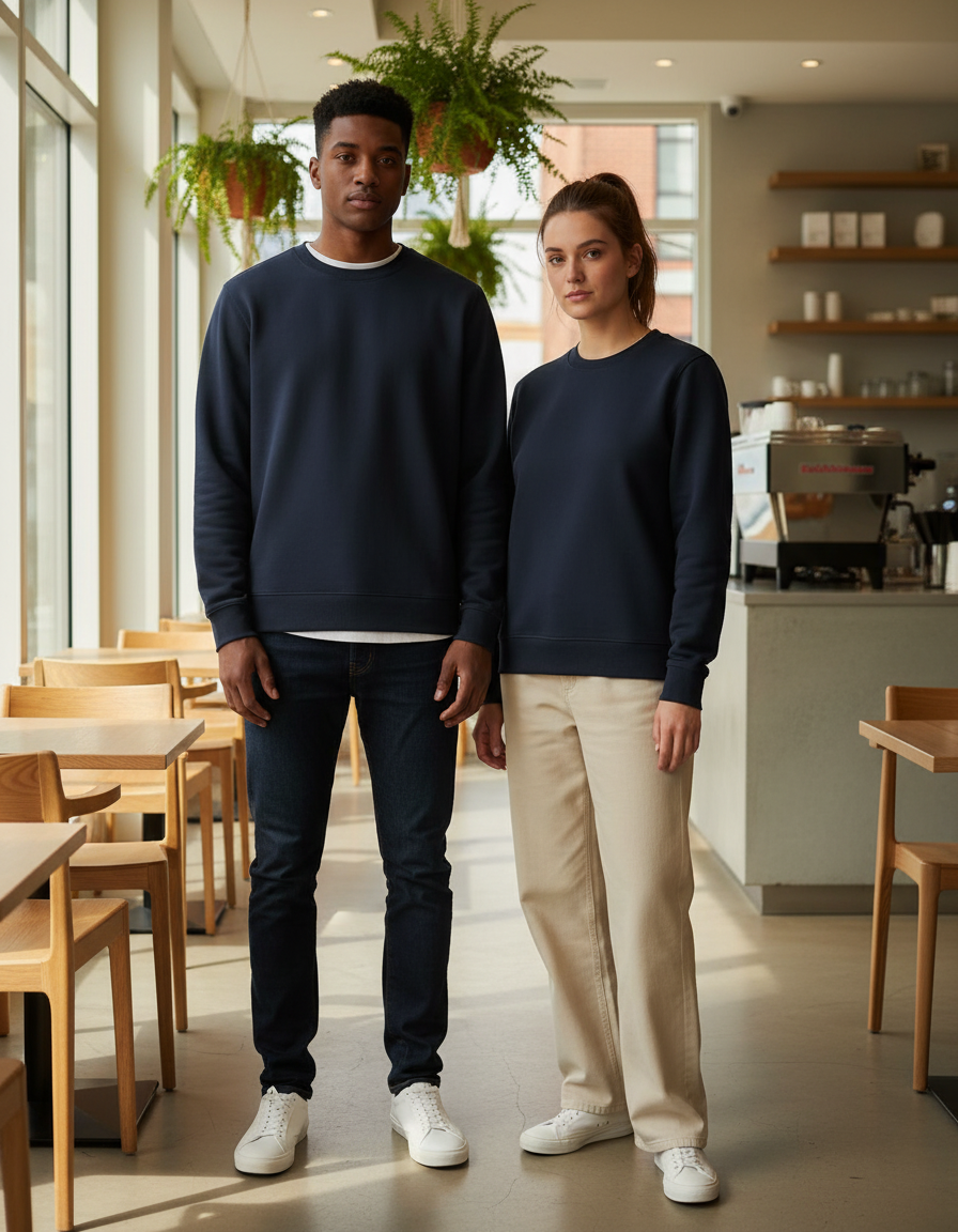 Unisex Sweatshirt | UH26 | Navy Blue | Plain