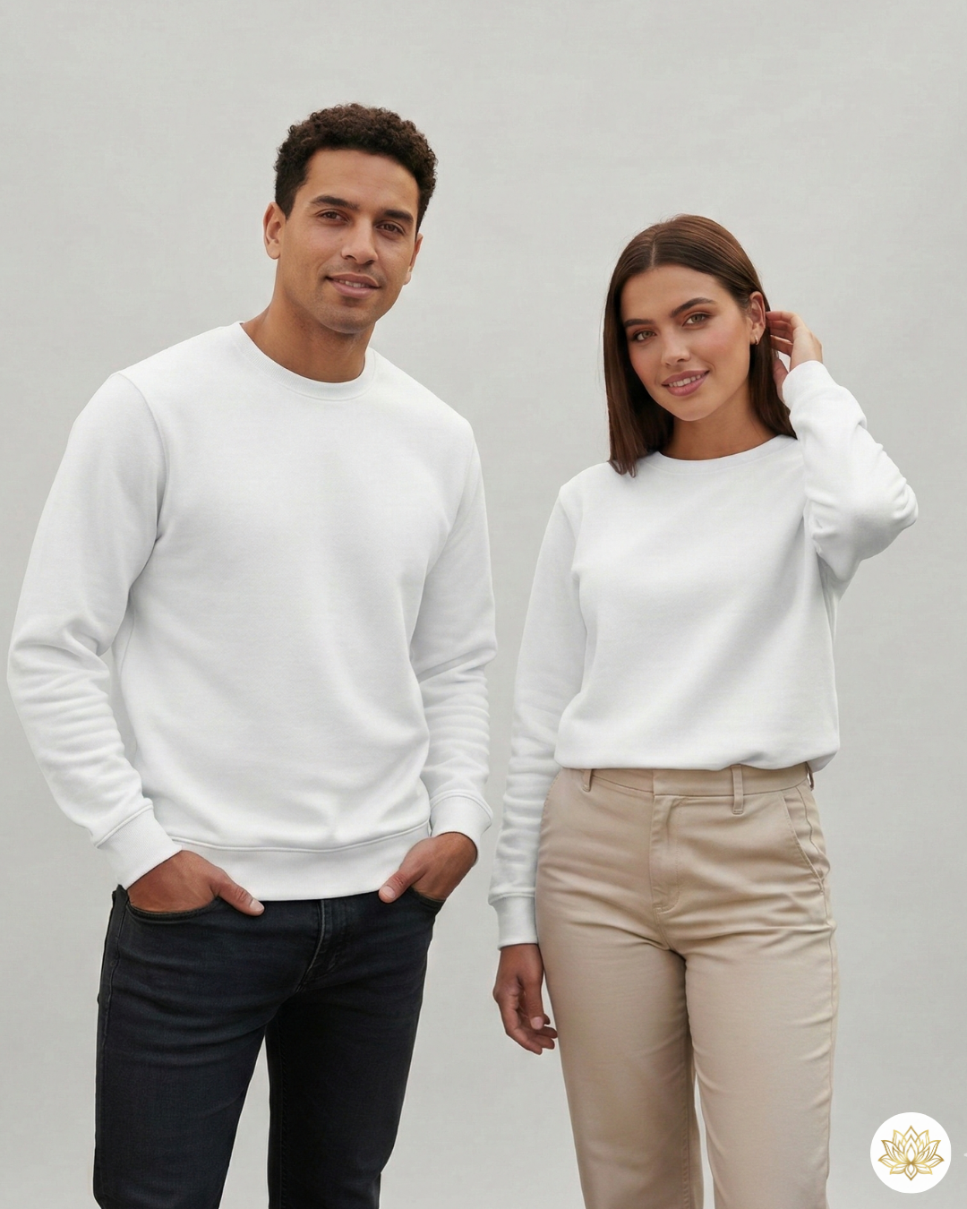 Unisex Sweatshirt | UH26 | White | Plain